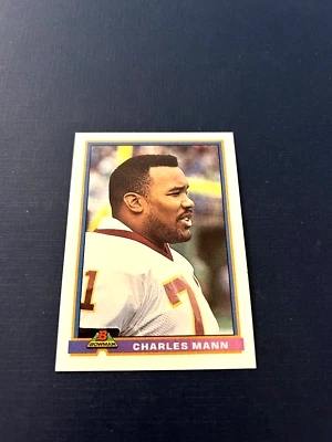 1991 Bowman Football Charles Mann # 529 Factory Set Break NM-MT - Image 1 of 2