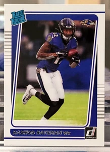 Donruss 265 RC 2021 RASHOD BATEMAN clasificación novato NFL Baltimore Ravens - Imagen 1 de 2