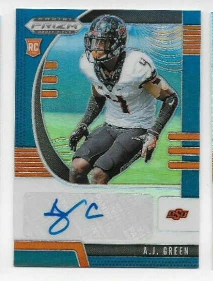 A,J, GREEN RC BLUE PRIZM AUTO 2020 PANINI PRIZM DRAFT  - Image 1 of 1