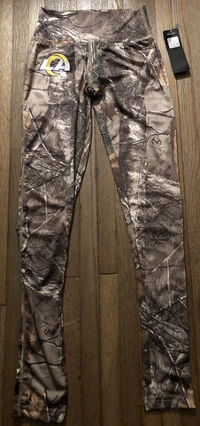 Los Angeles Rams NFL  Zubaz  Camo Camouflage Fitted Leggings Women's  XS Cover
