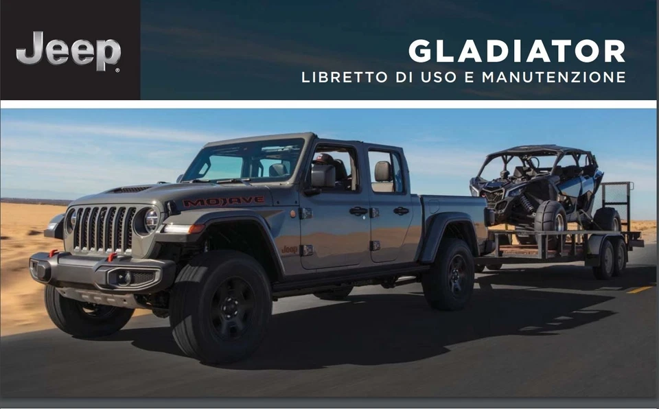 PDF LIBRETTO USO E MANUTENZIONE JEEP GLADIATOR MANUALE ISTRUZIONI 2020 - Immagine 1 di 1