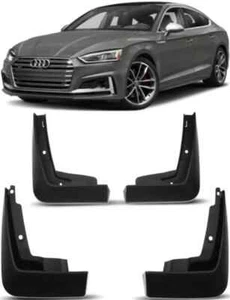 Genuine Full Set Splash Guards Mud Flaps For 2016-2019 Audi A5 S Line / S5 RS5 - Picture 1 of 6