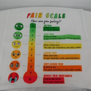 Funda Almohada Escala Dolor Niños Aula Terapia Médicos Consultorio 17.5 Cuadrada - Imagen 1 de 10