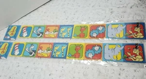 Dr Suess Decor Classroom Bulletin Board Wall Trim. Set of two. - Picture 1 of 3