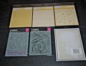 craft  Stencil Bundle x 6 - Picture 1 of 3