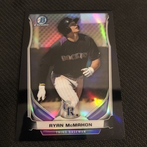 2014 Bowman Chrome Black Refractor #CTP-60 Ryan McMahon No 62 of 75