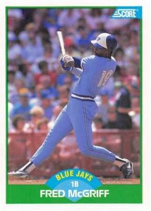 1989 Score #6 Fred McGriff NM-MT Blue Jays 