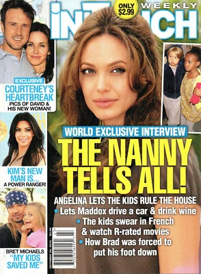 IN TOUCH Magazine October 25 2010 Angelina Jolie Courteney Cox Bret Michaels - Image 1 of 4