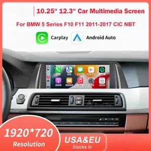 Wireless CarPlay Android Auto Car Radio Player Display Screen for BMW 5 Series - Picture 1 of 26