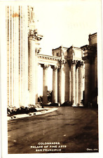 Colonnades Palace of Fine Arts San Francisco CA RPPC Real Photo Postcard 1940s
