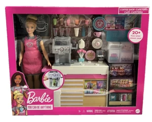 Barbie ~ You Can Be Anything - Coffee shop Playset and Doll - Mattel - NRFB - Picture 1 of 6