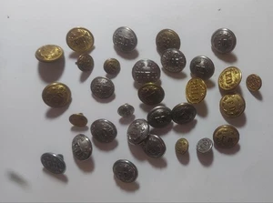 Colección de botones antiguos y vintage del Departamento de Bomberos Nashville Nueva Orleans Gary - Imagen 1 de 2