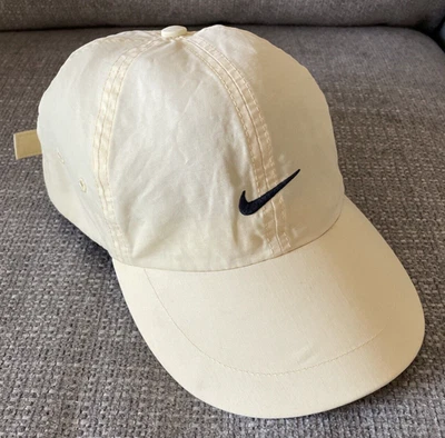 VINTAGE Nike Hat Cap Women Yellow Black Swoosh Strapback Floppy Urban Street Y2K - Image 1 of 4