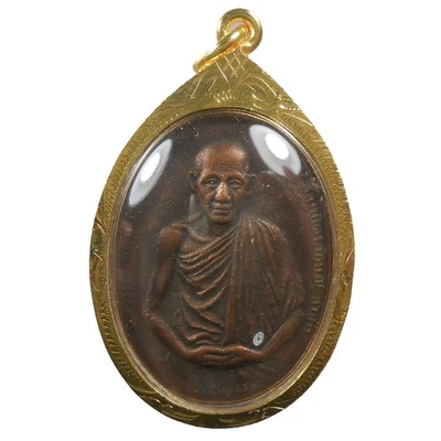 ¡PERFECTO! ANTIGUO AMULETO DE BUDA LP KASEM COLGANTE CALIENTE ¡MUY RARO DE SIAM!!! Foto 1 de 4