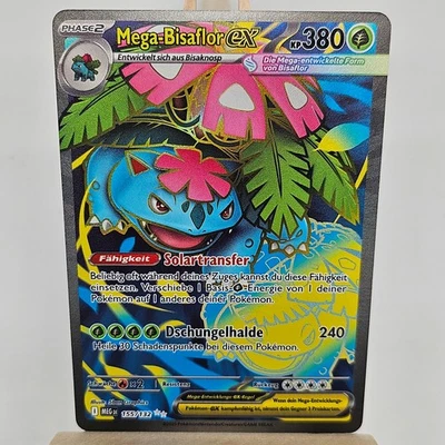Pokemon Karte: Mega-Bisaflor EX 155/132 Mega Entwicklungen Near Mint Deutsch UR - Bild 1 von 2
