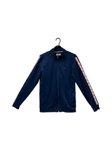 TOMMY JEANS Excellent Condition Men's Navy Jacket M - Logo Stripe Sleeve - Picture 1 of 4
