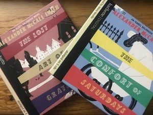 2 x ALEXANDER McCALL SMITH AIUDIOBOOKS - The Comfort Of Saturdays & The Lost Art - Picture 1 of 8