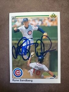 Ryne Sandberg Dion James Dual Auto Signed Autographed 1990 Upper Deck #324 - Picture 1 of 2