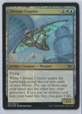 MTG Magic the Gathering Modern Horizons 2 #190 Chrome Courier Foil - Image 1 of 2