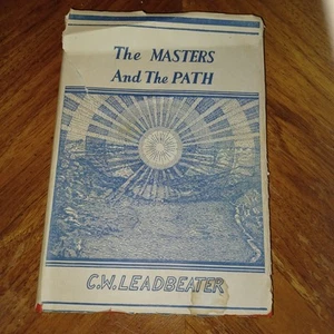 The Masters and the Path - Leadbeater 1979 12th Printing HCDJ OCCULT THEOSOPHY - Picture 1 of 10