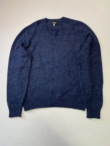 Dolce & Gabbana Wool Crew Neck Navy Sweater - Size: L - Picture 1 of 7