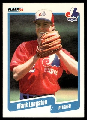 1990 Fleer Mark Langston Montreal Expos #352 - Image 1 of 2