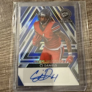 CJ Daniels 2024 Leaf Press Pass Red Reflector Auto 19/20 BA-CJD Liberty Flames - Bild 1 von 2