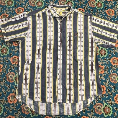 Vintage Duck Head Shirt Sz XL Multicolor Stripe Short Sleeve Button Up Casual - Image 1 of 4