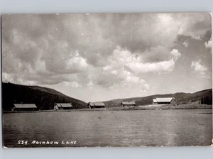 c1960 Rainbow Lake Meeker Colorado CO Rio Blanco County RPPC Real Photo Postcard - Picture 1 of 2