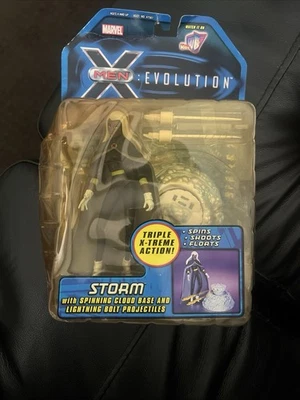 Marvel Toybiz Xmen Animated Storm Figure Spinning Cloud Base - image 1 of 4