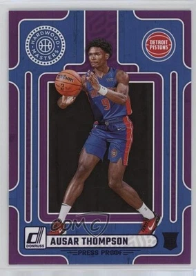 2023 Panini Donruss Hardwood Masters Purple Press Proof Ausar Thompson Rookie RC - Image 1 of 2