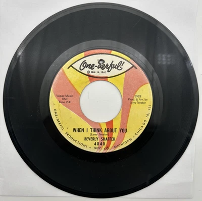 BEVERLY SHAFFER "When I Think About You / I Simply Love Him" 1966 7" Single - Image 1 of 3