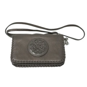 Bolso Bandolera Brighton Ferrera Bolso Mujer Cuero Negro Pequeño Cartera - Imagen 1 de 6