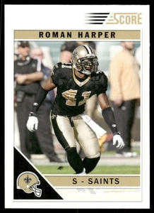 2011 Score #186 Roman Harper New Orleans Saints Football Karte - Bild 1 von 2