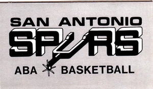 1975-76 SAN ANTONIO SPURS BASKETBALL POCKET SCHEDULE  - Picture 1 of 3