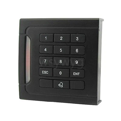 125K RFID ID EM4100 Reader keypad Weatherproof Wiegand26 For Access control 5Fob - Image 1 of 3