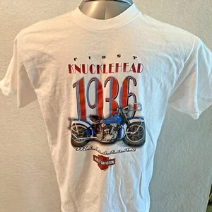 HARLEY DAVIDSON First Knucklehead 1936 Dealer Meeting 2000 shirt LG New Orleans - Picture 1 of 8