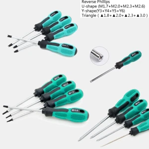 Multi Function Screwdriver Set U-shaped Triangle Y-shaped Magnetic Hand Tools - Picture 1 of 29