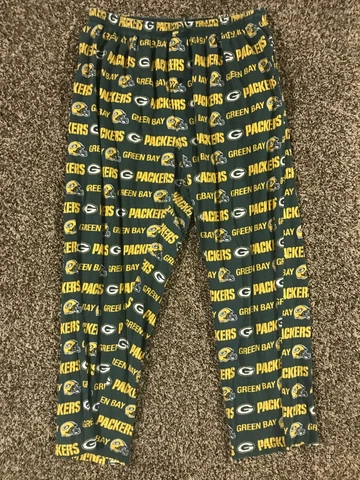 Green Bay Packer Sleepwear Pants 2XL Pajamas NFL Team Apparel Men All Over Print Cover