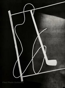 1928/75 Vintage MAN RAY Rayograph Pipe Wire Photogram Abstract Photo Engraving - Picture 1 of 1