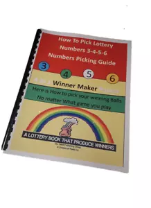 HOW TO WIN LOTTERY GAMES 3-4-5-6 NUMBERS PICKING WINNER MAKER BOOK - Picture 1 of 3