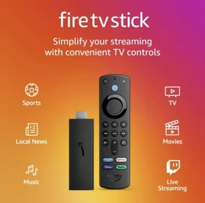 Fire TV Stick with Alexa Voice Remote (includes TV controls), free & live TV wit - Picture 1 of 7