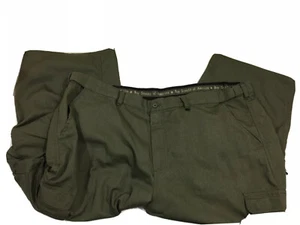 Boy Scout Official Green Uniform Heavy Duty Canvas Pants Shorts Mens 48x24 H021 - Picture 1 of 6