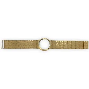 Nugget Circle Watch Frame - 10K Yellow Gold - Picture 1 of 2