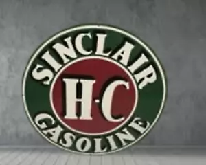 Sinclair Porcelain Enamel Heavy Metal Sign 30 Inches Single Side - Picture 1 of 2