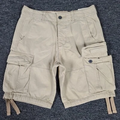 Abercrombie Cargo Shorts Mens 28 Beige Classic Button Fly Hiking Outdoor 31x9.5 - Image 1 of 4