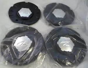 Zinik Wheels Gloss Black Custom Wheel Cap Caps Set 4 # Z-9 / FWD / CAP-Z090 - Picture 1 of 5
