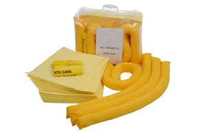Kit de control de derrames químicos 50L en bolsa sellada con clip - Imagen 1 de 1