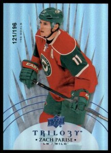 2014-15 Upper Deck Trilogy Radiant Blue #36 Zach Parise /196