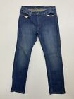 Van Heusen Jeans Size 33x32 Mens Blue Straight Pants Mid Rise Dark Wash
